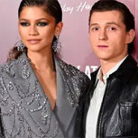 Zendaya mostró jugado look en la primera alfombra roja junto a Tom Holland en casi cinco años
