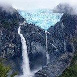 Imágenes muestran un espectacular desprendimiento en glaciar del Parque Nacional Queulat de la Región de Aysén