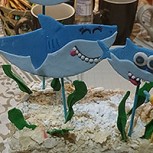 Decoración de tiburón para tortas infantiles: Una idea simple y realizable