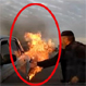 Video muestra impresionante rescate ocurrido desde un auto en llamas