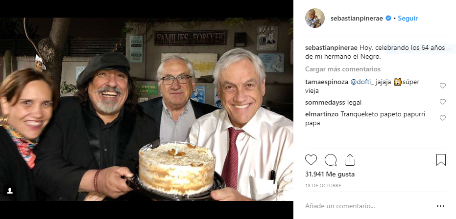 Mostrar el lado de B de su glamorosa vida presidencial le ha traído réditos a Sebastián Piñera. Intagram Sebastián Pïñera.