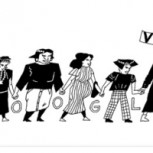 Google homenajea a Elena Caffarena con doodle creado por ilustradora penquista