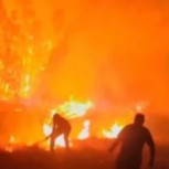 Las imágenes más impactantes del incendio en Chillán: Decretaron alerta roja en la ciudad