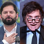 Video: Captan tenso saludo del Presidente Boric con su par argentino Milei