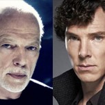 Reunión cumbre cine y rock: Benedict Cumberbatch cantó con David Gilmour