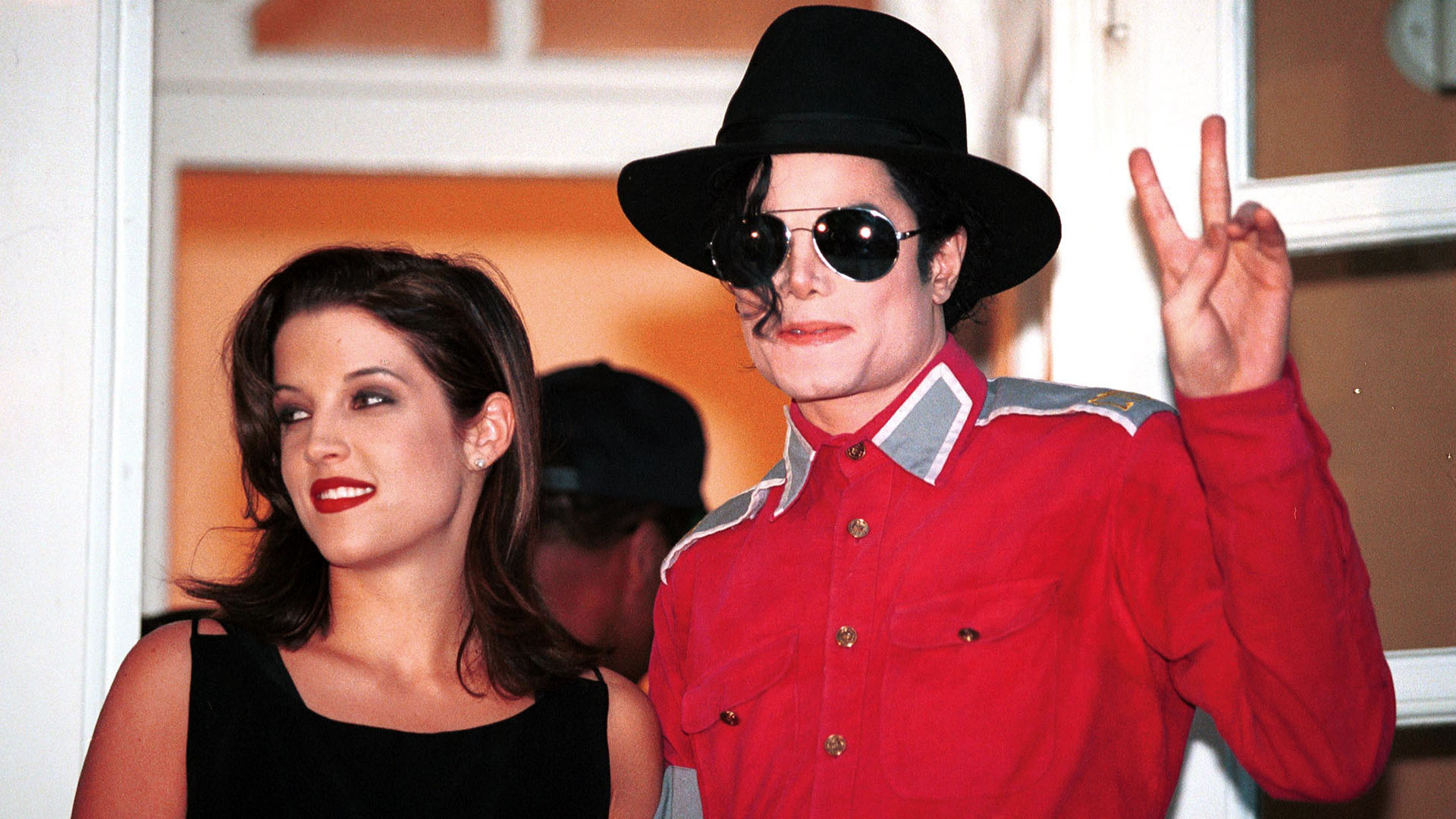 Lisa Marie Presley and Michael Jackson.