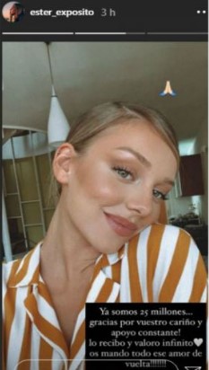 Ester Expósito rompió asombrosa marca en Instagram: Ex protagonista de