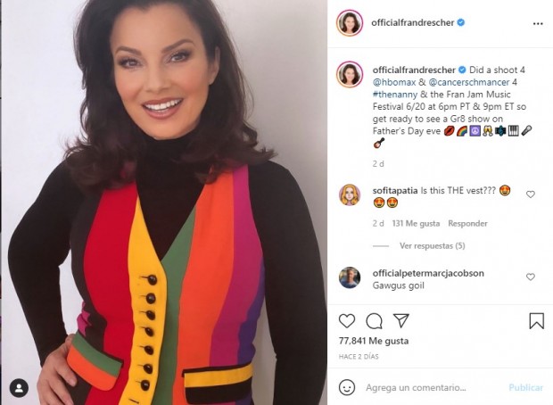 Fran Drescher se vistió con un famoso look de "La Niñera" / www.instagram.com/officialfrandrescher