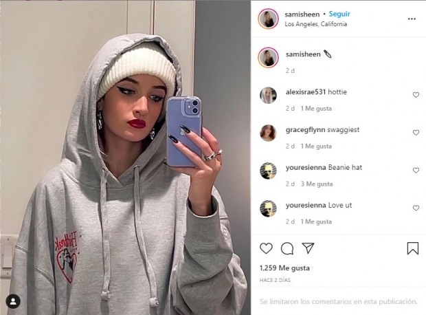La adolescente de 17 años cuenta con casi 30 mil seguidores en Instagram / www.instagram.com/samisheen