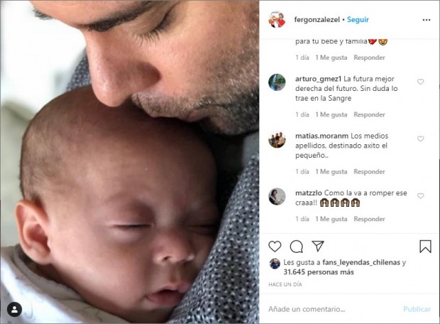 Fernando Gonzalez Comparte La Primera Foto Junto A Su Pequeno Hijo Felix Y Un Muy Tierno Mensaje Guioteca