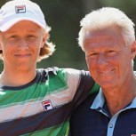 Hijo de Bjorn Borg tuvo exitoso debut en Roland Garros juniors el mismo día que su papá ganó el torneo por sexta vez