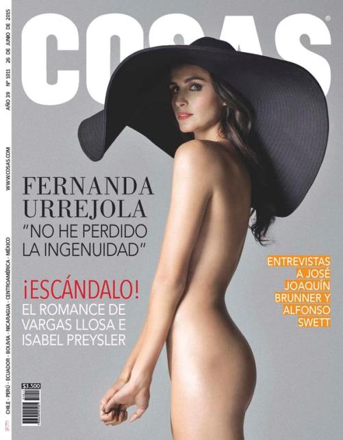 Actriz Fernanda Urrejola sorprende con osada foto en portada de revista.