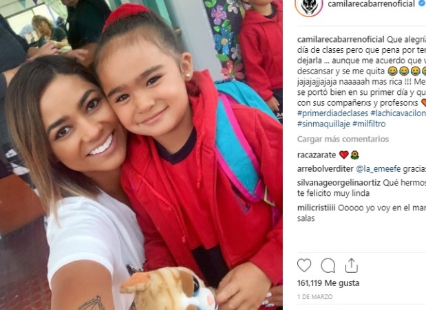 Camila Recabarren, quien ha estado en los últimos días en la noticias tras confesar una relación con una mujer, disfruta cada momento con su hija Isabella, de cinco años.