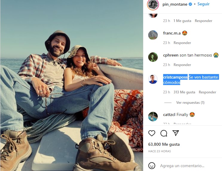 Josefina Montané Compartió Romántica Foto Con Pedro Campos Logrando Un Inesperado Comentario