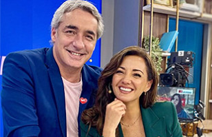 Priscilla Vargas y Jos&eacute; Luis Repenning llamaron la atenci&oacute;n en el matrimonio de notera de &ldquo;Tu D&iacute;a&rdquo;