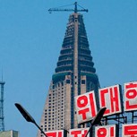 Ryugyong, el “hotel maldito” de Corea del Norte: Llevan 32 años construyéndolo y aún no lo terminan