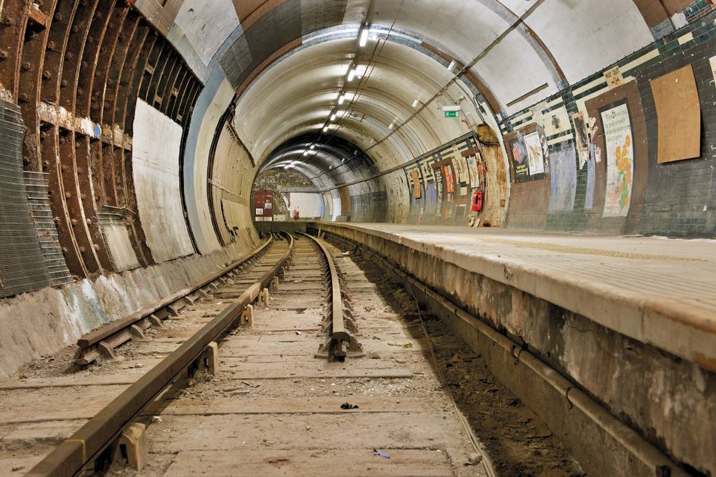 Bare bones -Aldwych Underground Station  Picture-Peter Dazeley