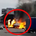 Impresionante: Ola de explosiones en camión con balones de gas en Rusia