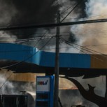 Momento justo de la explosión en servicentro en Viña del Mar