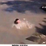 Periodista cae al agua en vivo: Se disparan las burlas y se vuelve viral