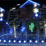 Decoración navideña lleva la obsesión por Frozen a otro nivel