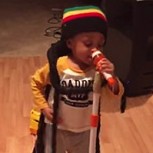 Pequeño imitador de Bob Marley es furor en la red