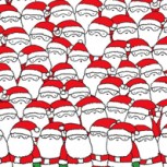 ¿Puedes encontrar la oveja que se esconde entre los Santa Claus? Sólo los inteligentes lo logran