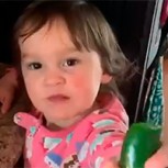 Niña probó por primera vez un ají: Su cara lo dice todo ¿le habrá gustado?