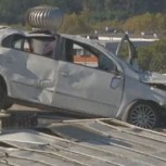 “Auto volador” de Viña del Mar: Simulación muestra cómo habría aterrizado en el techo de un colegio