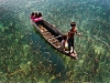Foto: Internet - Niños sobre un río de aguas cristalinas en Malasia.