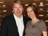 El campeón Mika Hakkinen junto a Marketa Remesova. (Foto: Agencias)