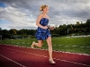 Foto: Guinness World Records  - Julia Plecher recorrió con zapatos de tacón 100 metros en 14,531 segundos