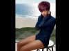 Bodysuit; Design: Donna Karan; Color: Azul Petróleo; Foto: Annie Leibowitz.